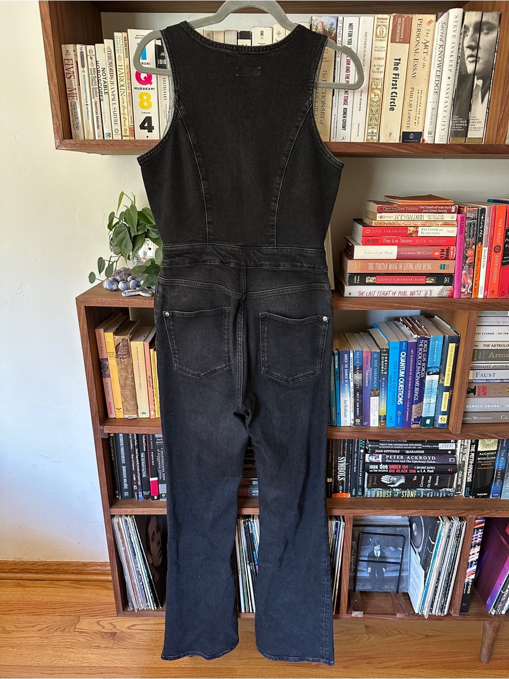 Pilcro Black Button-down Flare Jumpsuit from Anthropologie - Picture 6 of 16
